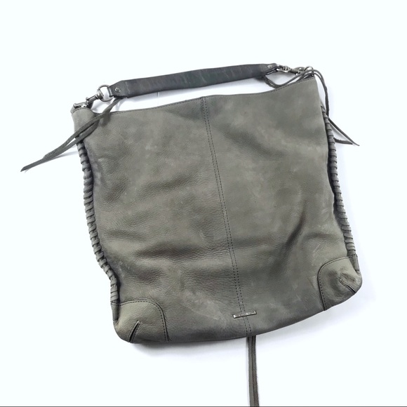 Rebecca Minkoff Handbags - Rebecca Minkoff Slim Regan Gray Suede Hobo Purse
